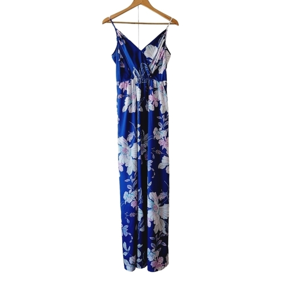 Yumi Kim Blue Floral Maxi Dress - Picture 1 of 11